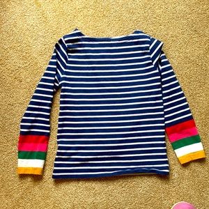 Striped Long-sleeved Girls Boden Shirt, 7-8Y Great Condition. Only worn once.
